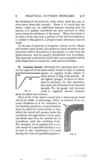 A textbook on sheet metal pattern drafting volume 2 1901