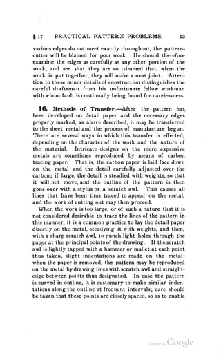 A textbook on sheet metal pattern drafting volume 2 1901