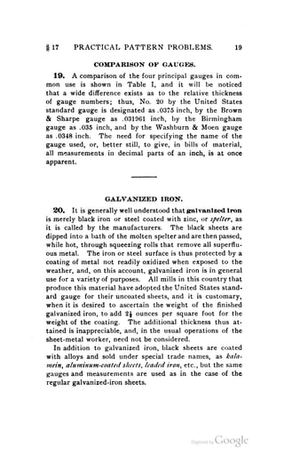 A textbook on sheet metal pattern drafting volume 2 1901