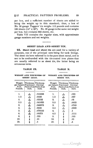 A textbook on sheet metal pattern drafting volume 2 1901