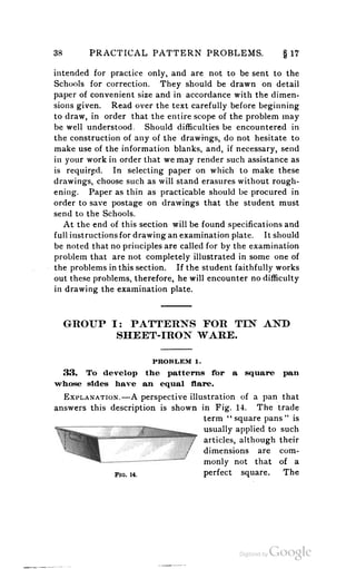 A textbook on sheet metal pattern drafting volume 2 1901