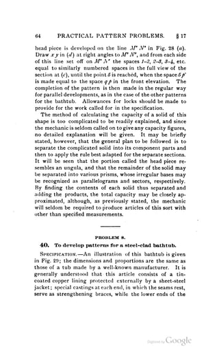 A textbook on sheet metal pattern drafting volume 2 1901