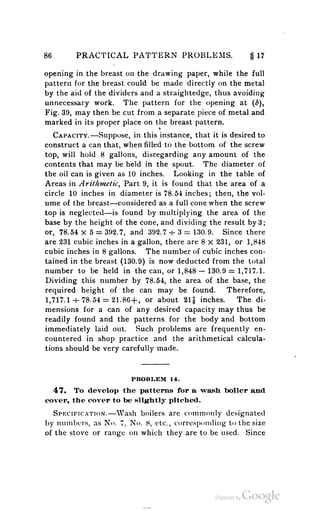 A textbook on sheet metal pattern drafting volume 2 1901