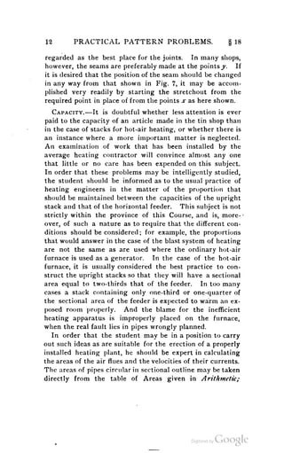 A textbook on sheet metal pattern drafting volume 2 1901