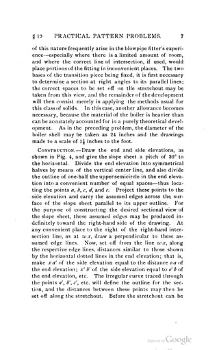A textbook on sheet metal pattern drafting volume 2 1901