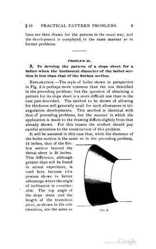 A textbook on sheet metal pattern drafting volume 2 1901