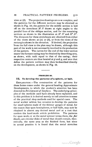 A textbook on sheet metal pattern drafting volume 2 1901
