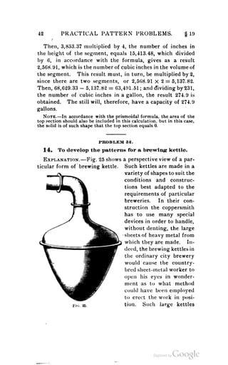 A textbook on sheet metal pattern drafting volume 2 1901