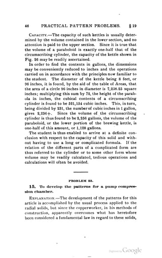A textbook on sheet metal pattern drafting volume 2 1901