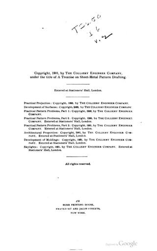A textbook on sheet metal pattern drafting volume 2 1901