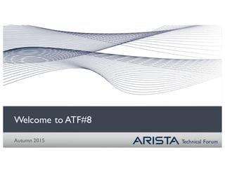 Technical Forum
Welcome to ATF#8
Autumn 2015
 