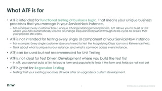 Comprehensive Guide to ServiceNow Automated Testing Framework (ATF) | PPTX