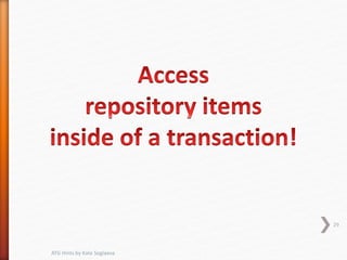 ATG Hints by Kate Soglaeva
29
 