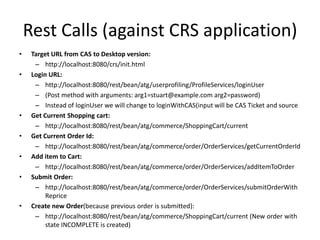 Oracle ATG Rest Services Demo on CRS