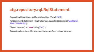 ATG Advanced RQL | PPTX