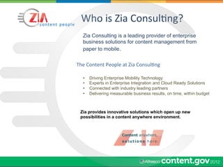 Karen Stauffer - Zia Consulting and Athabasca University's Alfresco ECM ...
