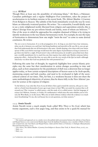 Atheism And Islam A Contemporary Discourse | PDF
