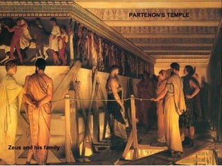 PARTENON’S TEMPLE Zeus and his family 