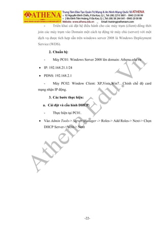 Athena lab+windows+2k8 | PDF