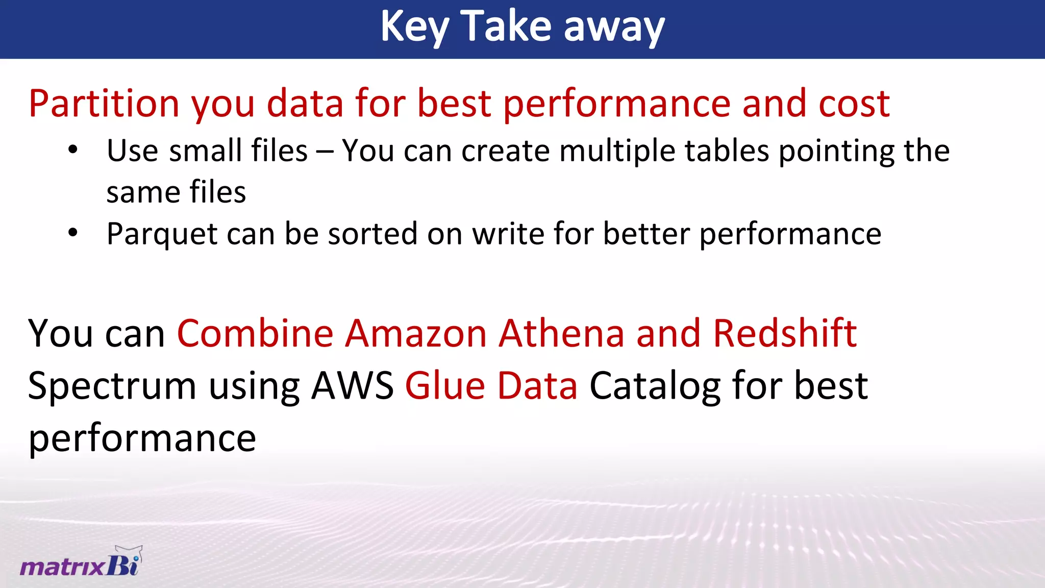 Redshift Spectrum & AWS Athena Deep Dive | PPT