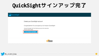 @k_nishijima
QuickSightサインアップ完了
30
 