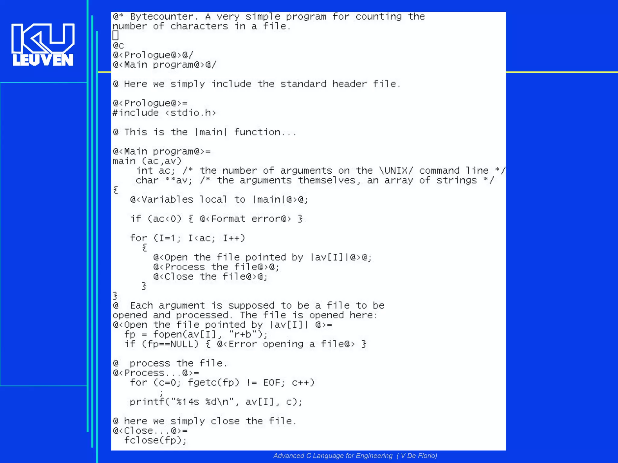 Advanced C Language for Engineering ( V De Florio)
 