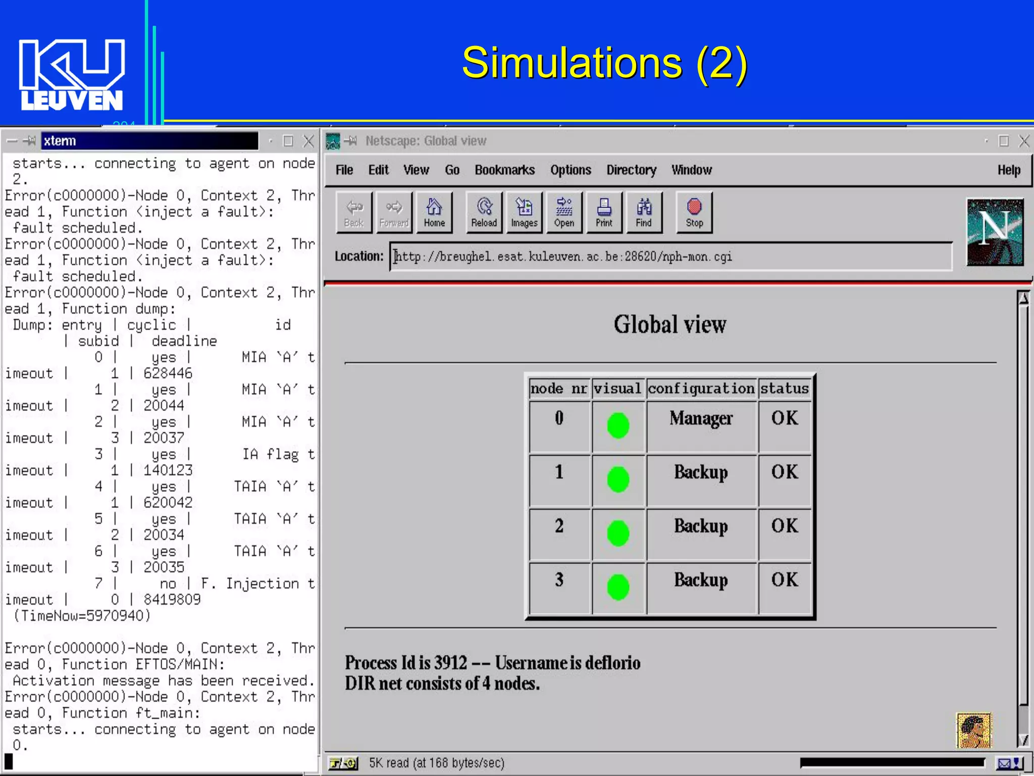 204
Advanced C Language for Engineering ( V De Florio)
Simulations (2)Simulations (2)
 
