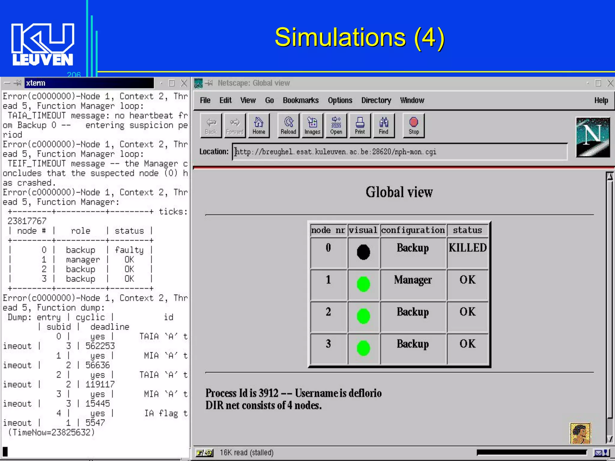 206
Advanced C Language for Engineering ( V De Florio)
Simulations (4)Simulations (4)
 