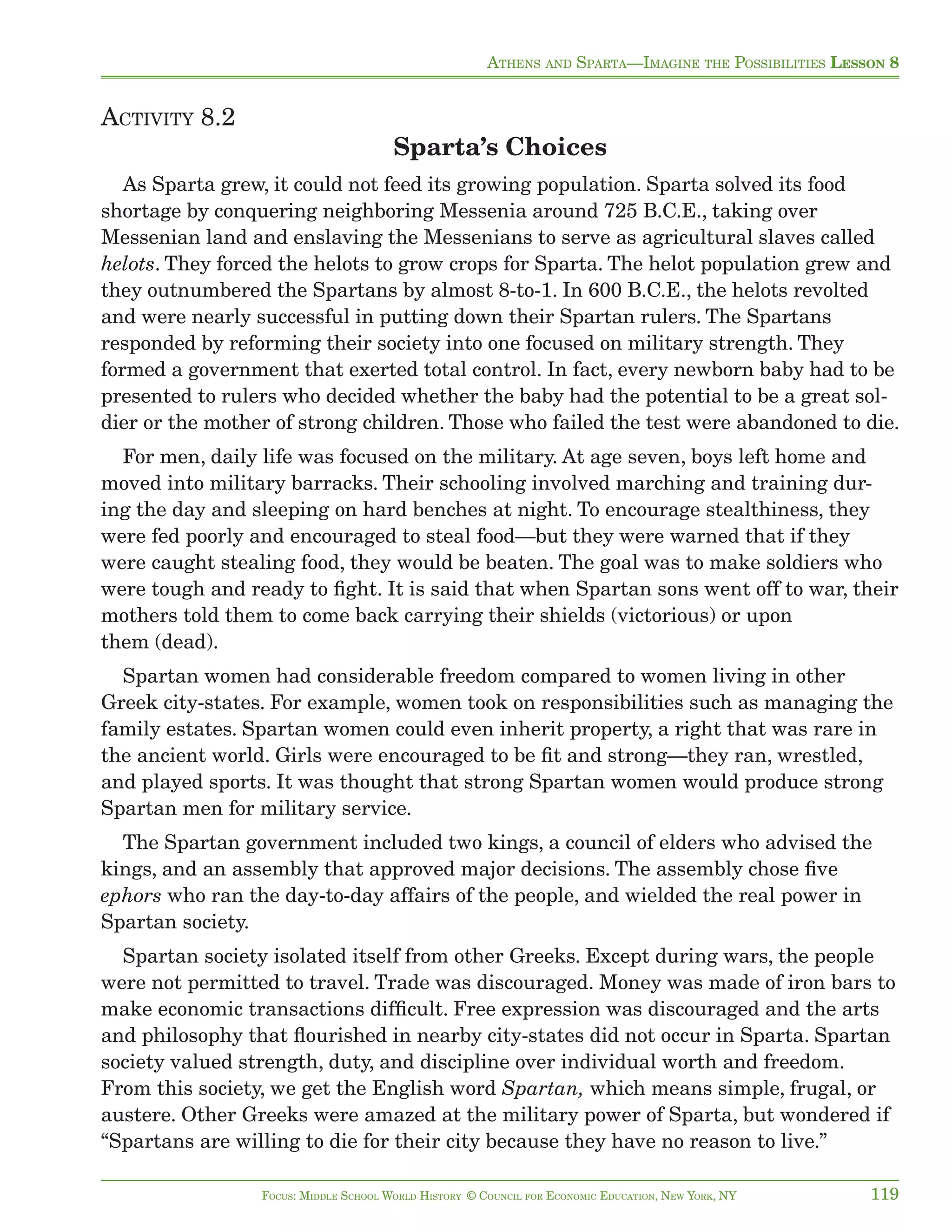 Athens and Sparta | PDF