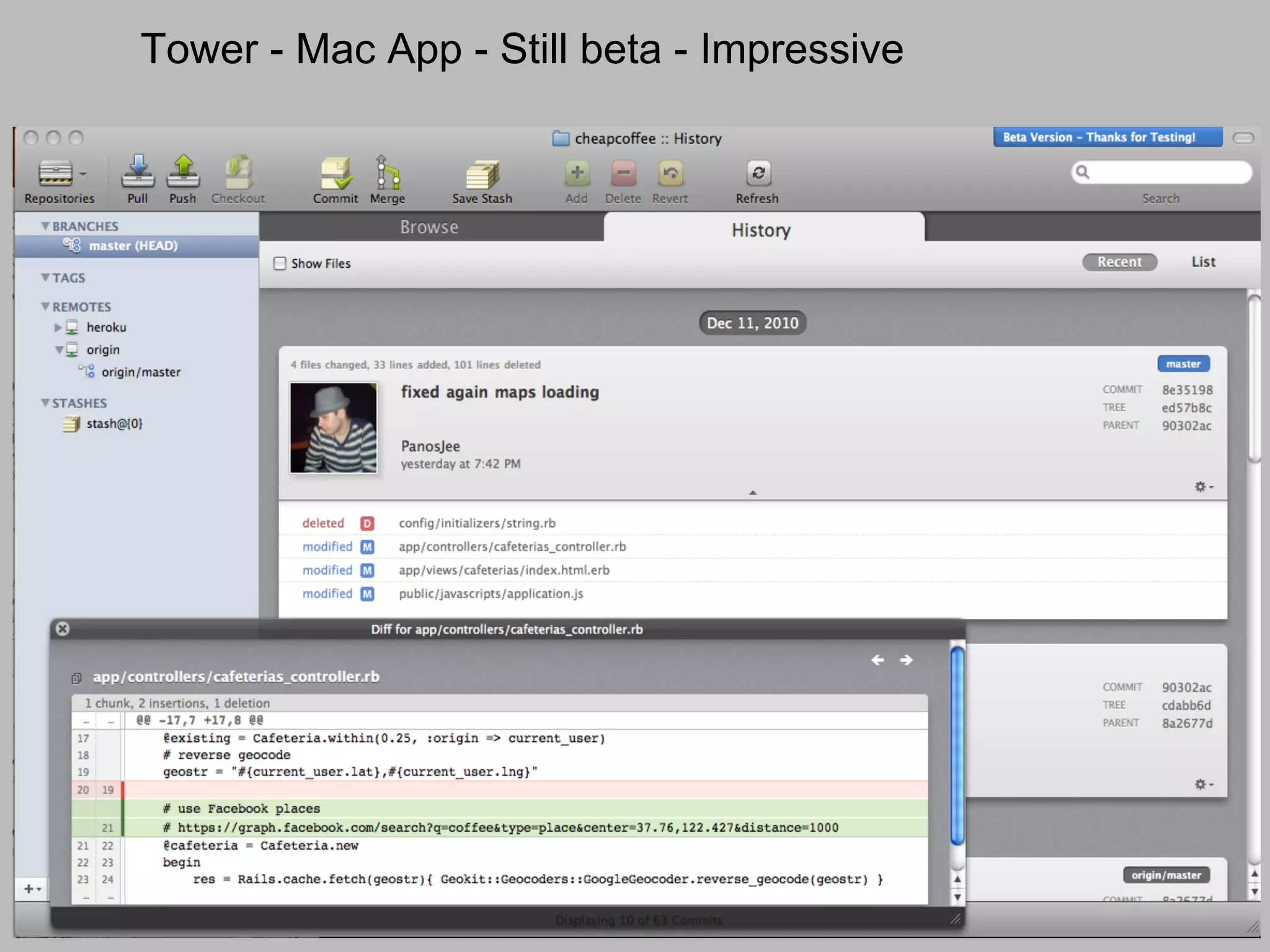 Tower - Mac App - Still beta - Impressive
 