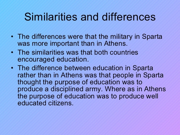 Compare And Contrast Sparta And Athenian Society