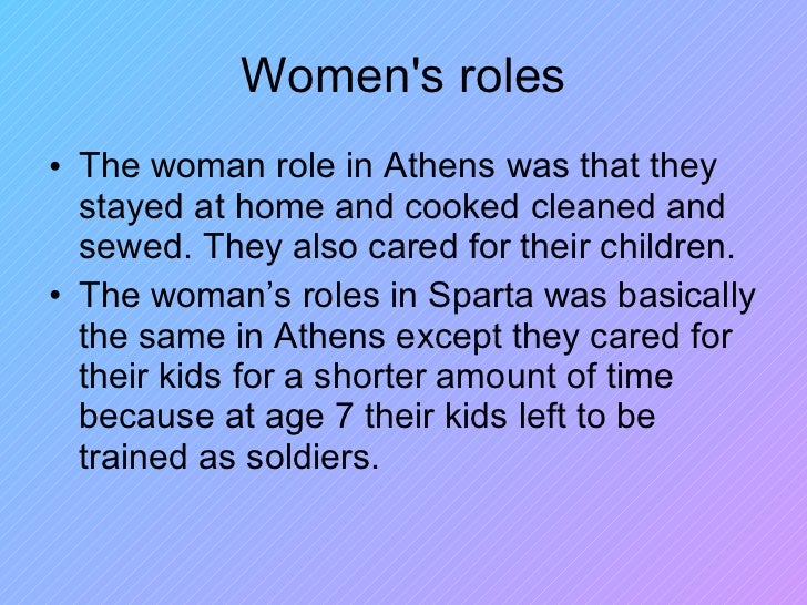 Athens And Sparta Comparison Chart