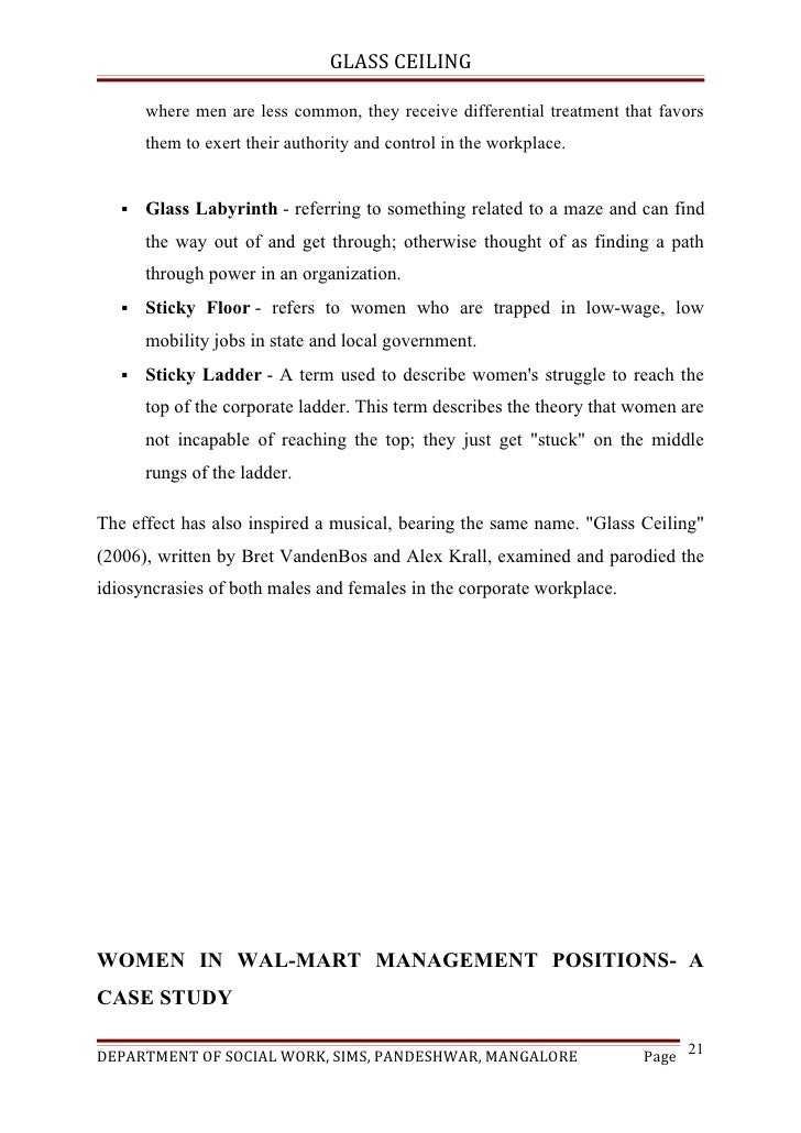 A Theoretical Study On Glass Ceiling Concept