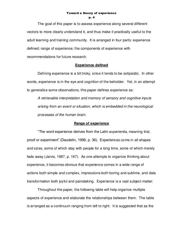 other word for experience