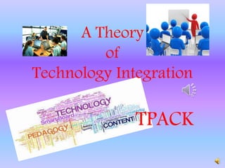 A Theory
of
Technology Integration
TPACK
 