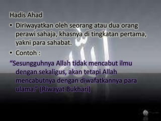 Tidakterdapatkejanggalan.ContohHadisSahih :Dari Jabir r.akatanya :Rasulullahs.a.w. bersabda :"Apabilasalahseorangdaripadakamutelahmenunaikansolat (fardhu) dalammasjidmakasebaik-baik pula ditunaikansolatdirumahnya,keranadengansolat (sunat) itu Allah akanmemberikankebahagiandalamrumahtangganyaHadissahihriwayat Muslim