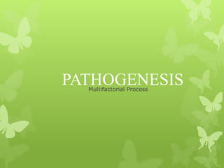 PATHOGENESISMultifactorial Process
 