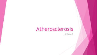 Atherosclerosis
Archana.K
 