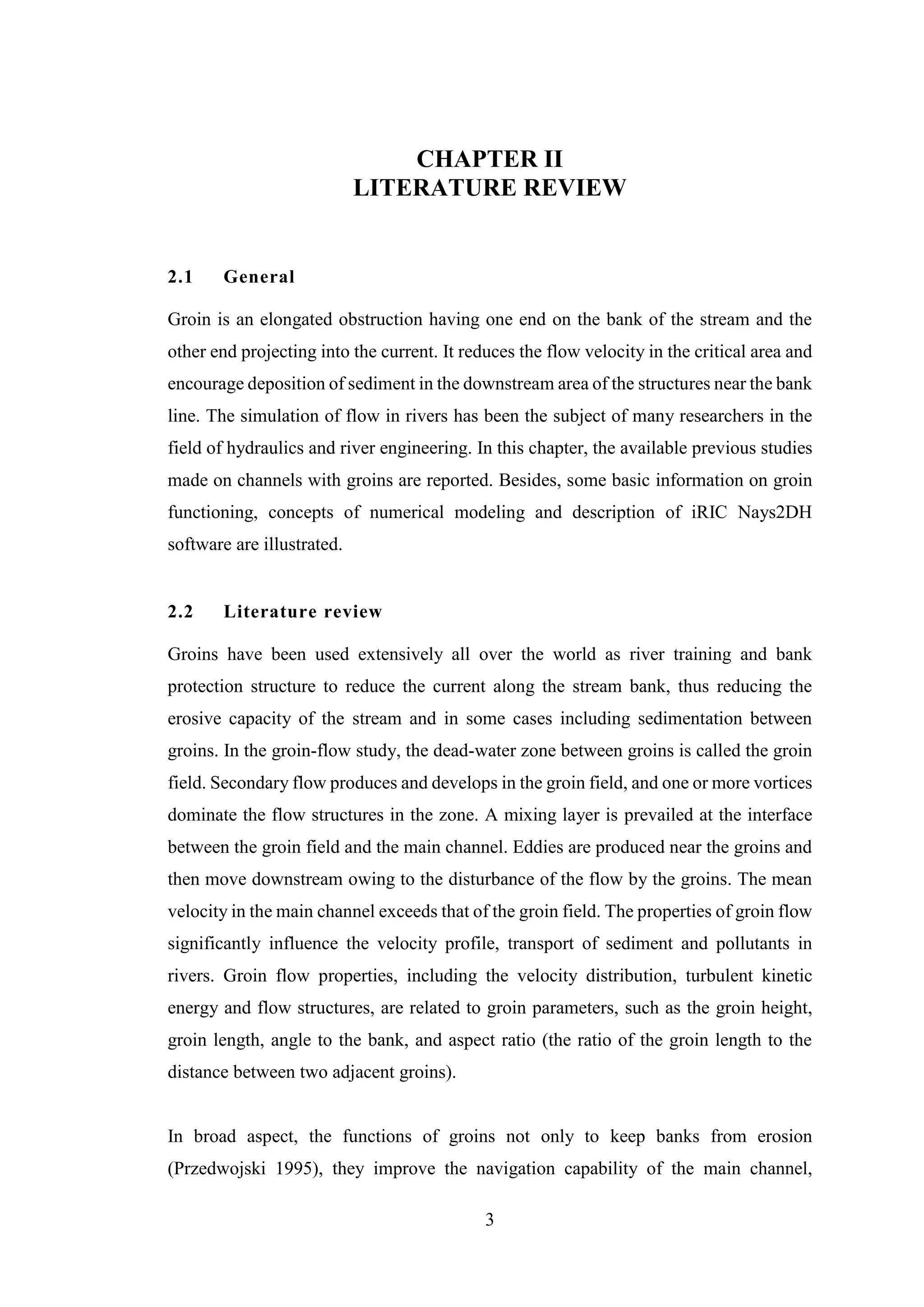 A thesis of numerical simulation of flow through open channel with ...