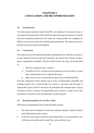 A thesis of numerical simulation of flow through open channel with ...