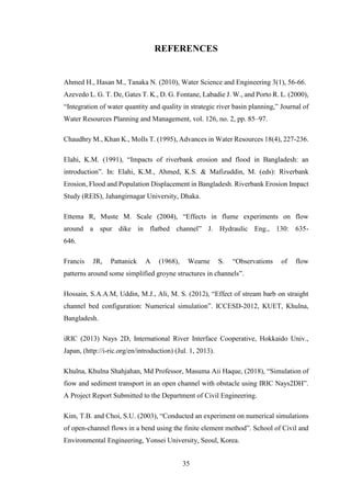 A thesis of numerical simulation of flow through open channel with ...