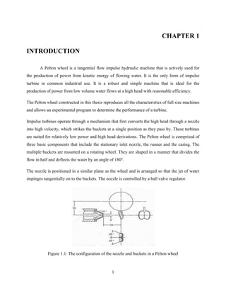 A thesis Report on Pelton Turbine | PDF