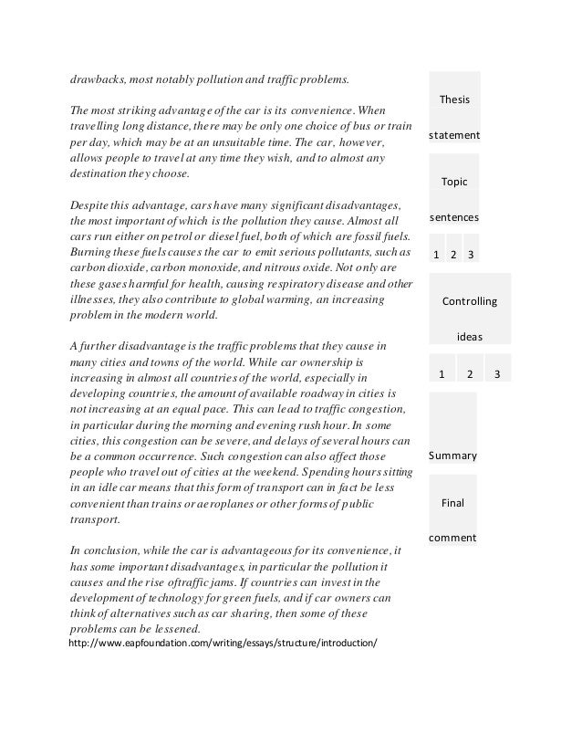 Example of succinct thesis statement image