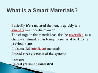 SMART MATERIALS | PPTX