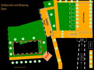 Zielbereich und Relaxing
Zone




                                                            Relaxing Zone
                                         Star&
                                     (Mess
                                               Co
                                       )   e
                                                    Ziel




                                                                            Denkmal
                                               e




                                                     Zielkanal
                                         hn
                                     Bü




           Scheuermann, März. 2011
 
