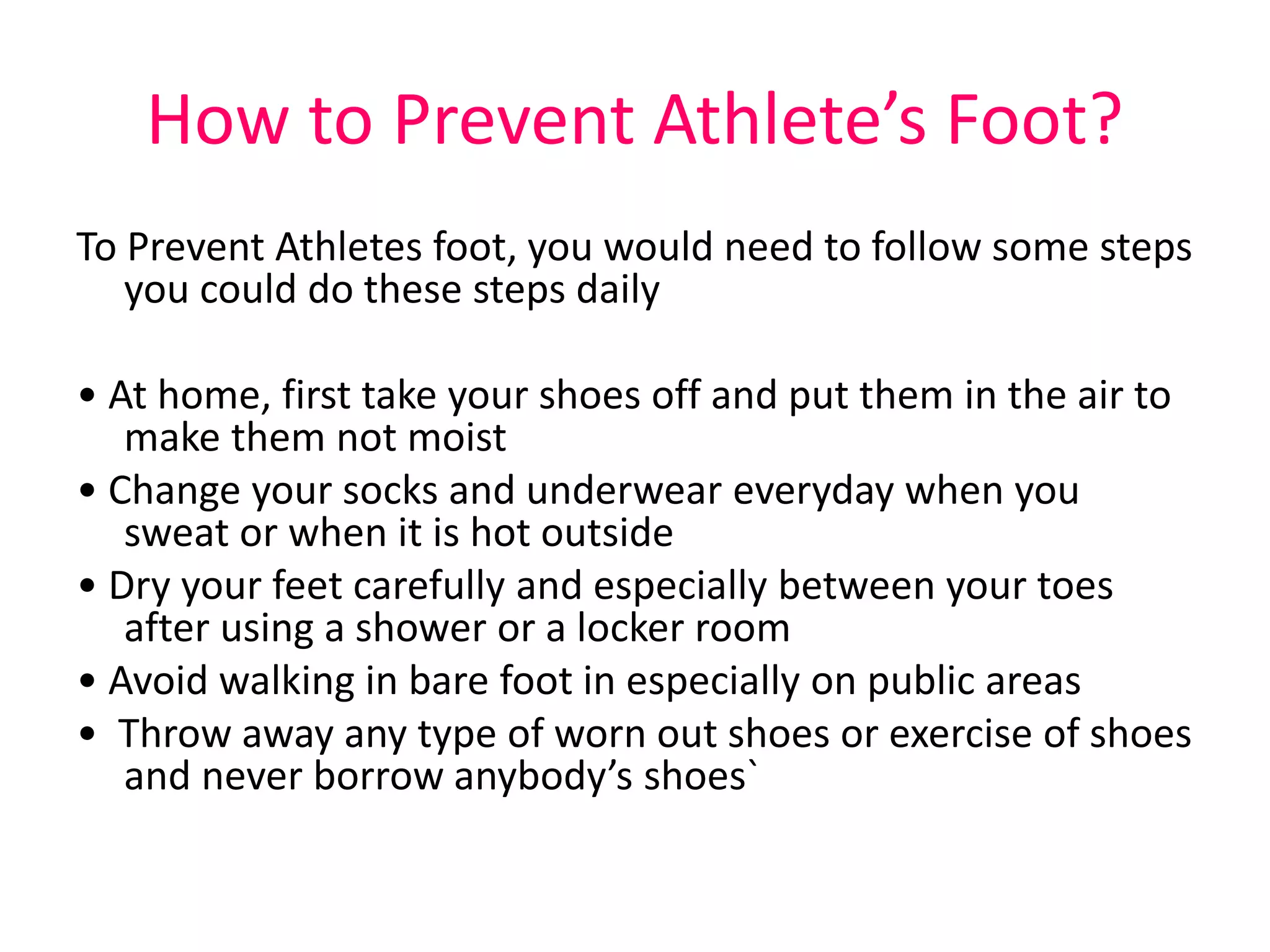 Athlete's foot | PPTX