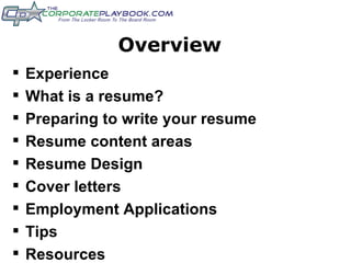 Athletes Resume PPT - Athletes Resume 5 320