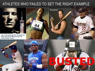 ATHLETES WHO FAILED TO SET THE RIGHT EXAMPLE
 