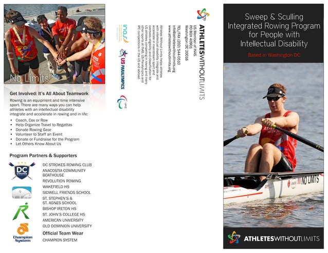 Athletes Without Limits Rowing Brochure | PDF | Disabled Sports | Sports