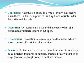 Athletic injuries | PPTX